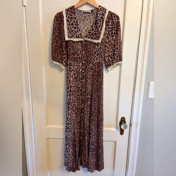 RIXO | Ellen Leopard Print Dress, Size XS - Picture 5 of 15